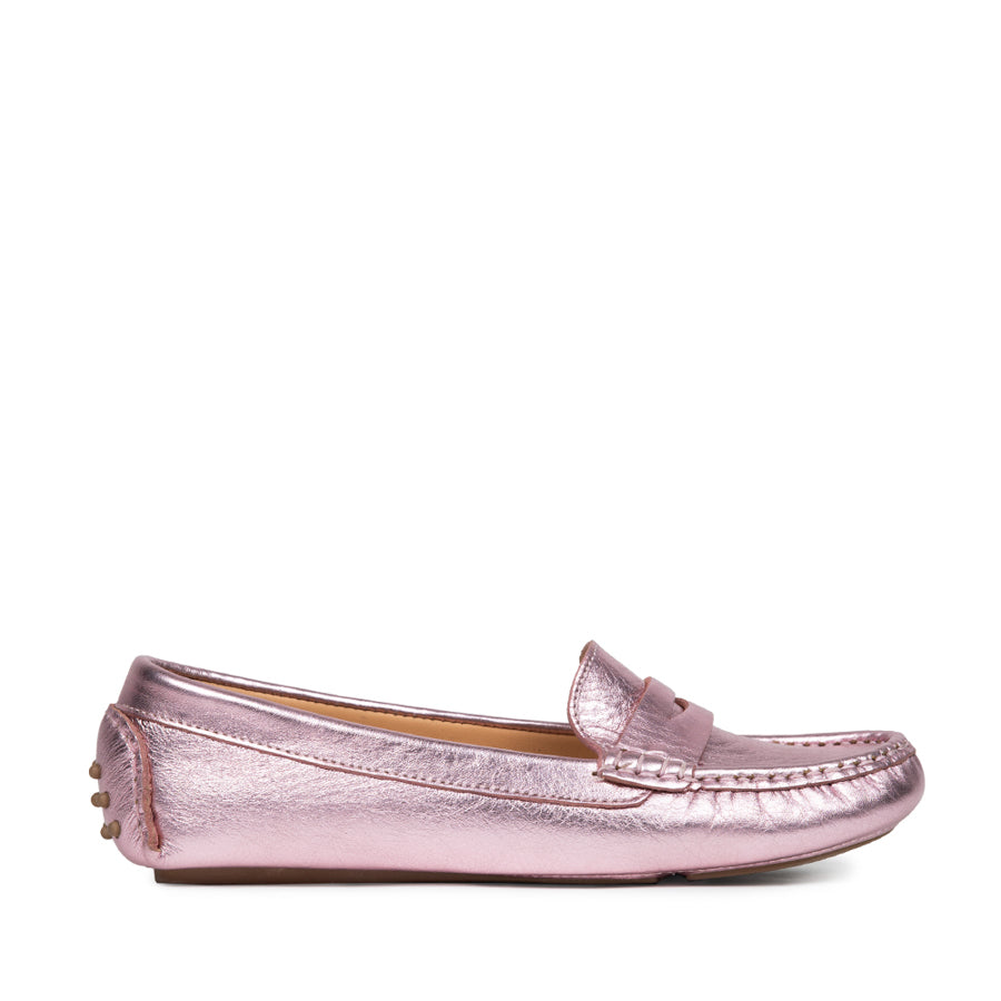 Mocasín Rosa Metálico Daiana