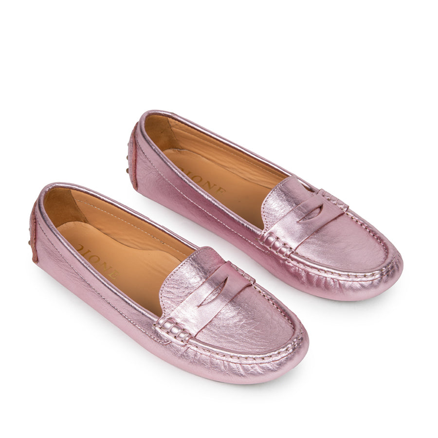 Mocasín Rosa Metálico Daiana