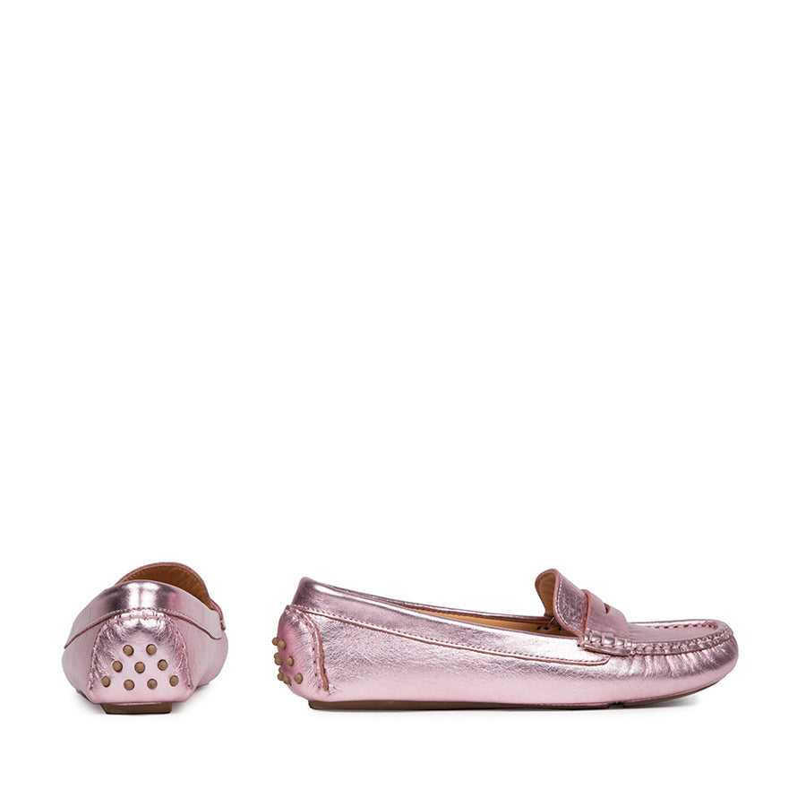 Mocasín Rosa Metálico Daiana