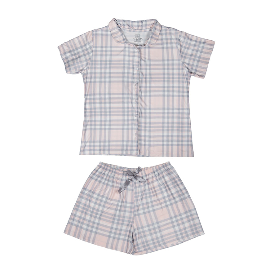 Pijama Short Gris