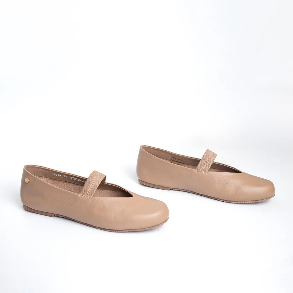 Ballerina Harlow Marrón Crema